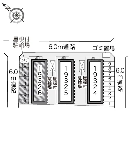 ★手数料０円★藤沢市石川４丁目　月極駐車場（LP）